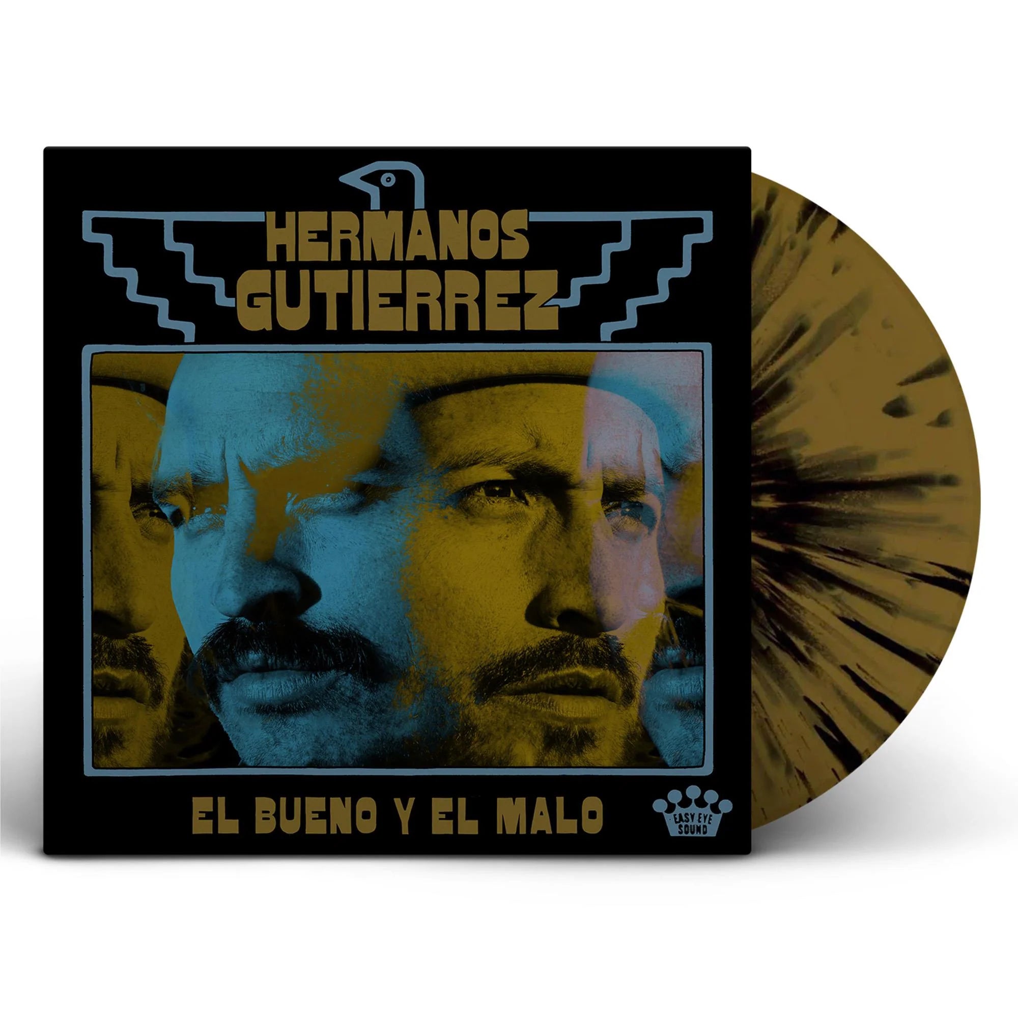 Hermanos Gutierrez El Bueno y El Malo Limited Edition Brown & Black Splatter Vinyl LP – Latin Guitar Music for Relaxation, Study & Coffee Shop Ambience