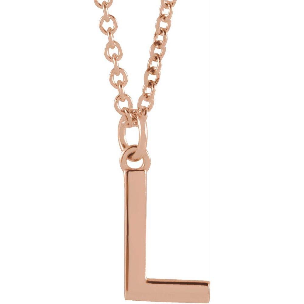 Alphabet Initial Letter Dangle Charm Pendant Necklace - 16 Inch Gold/Silver Personalized Name Necklace for Women - Perfect Gift for Birthday, Anniversary & Valentine's Day