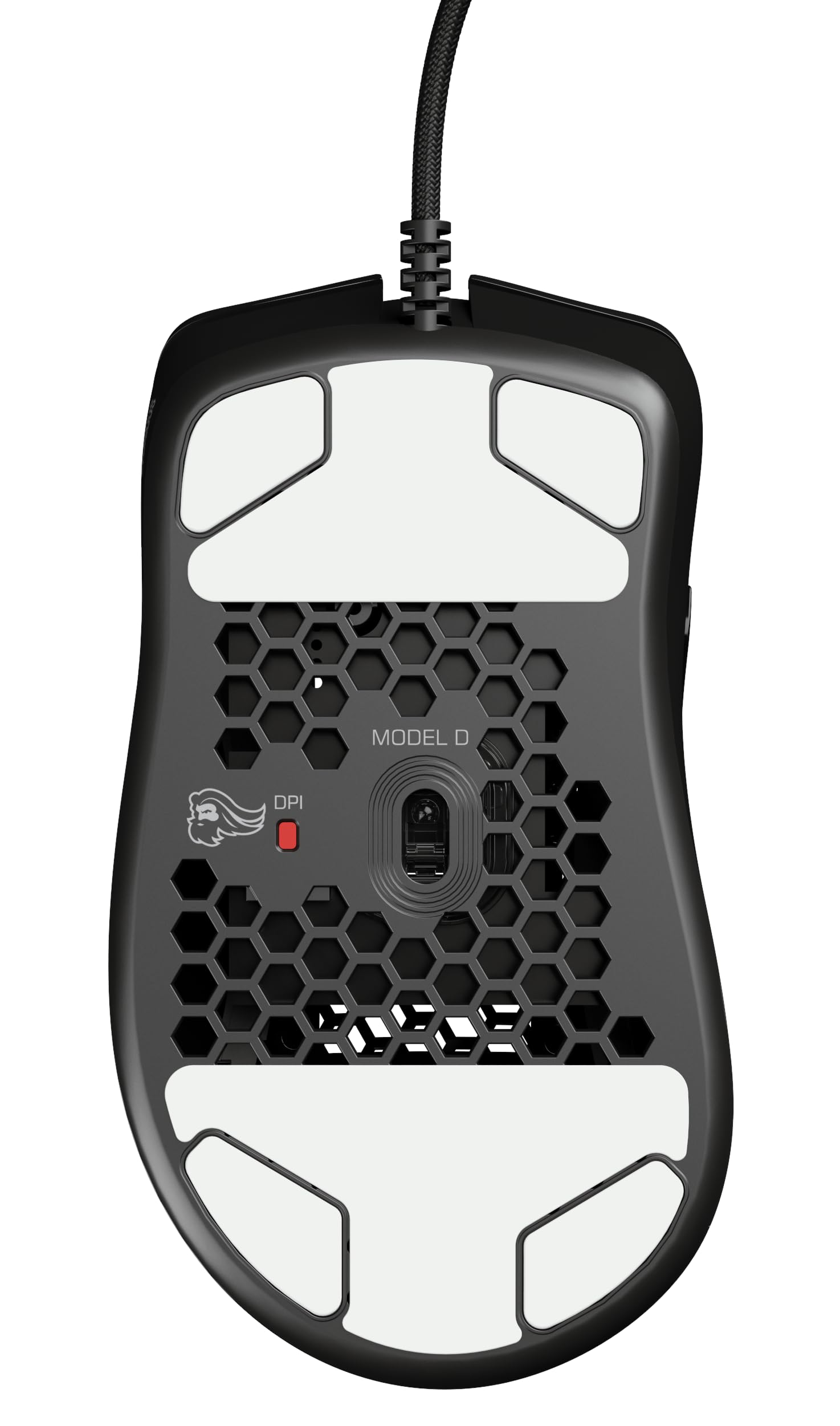 Glorious Model D- Wired Gaming Mouse - Ultra Lightweight 61g Honeycomb Design, RGB Lighting, Ergonomic, Pixart 3360 Sensor, Omron Switches, PTFE Feet - Matte Black - Perfect for FPS, MOBA & Competitive Gaming