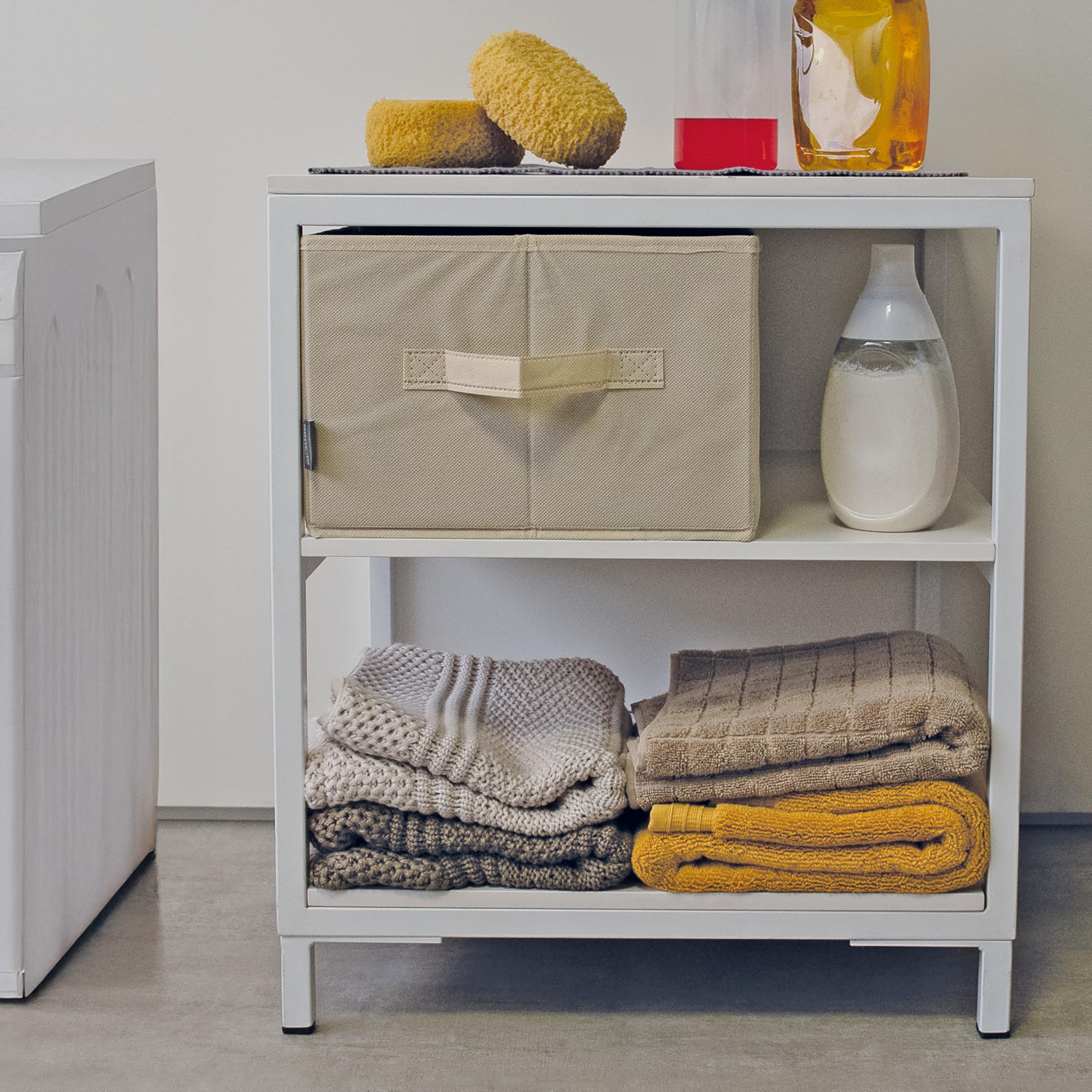 Perfetto Organizer TNT Drawer Easybox - 30 x 50 x 20 cm Storage Box, Beige/Ecru, One Size - Perfect for Closet, Underbed & Office Organization