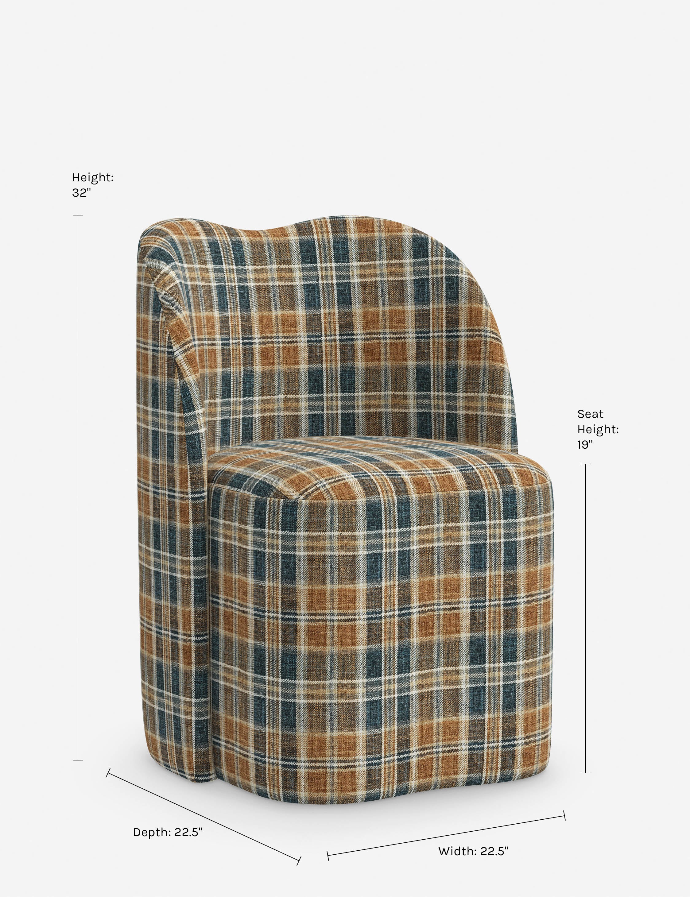 Bedell Dining Chair - Modern & Comfortable Kitchen Dining Room Chair for Home & Office - Perfect for Family Meals, Entertaining Guests & Workspace