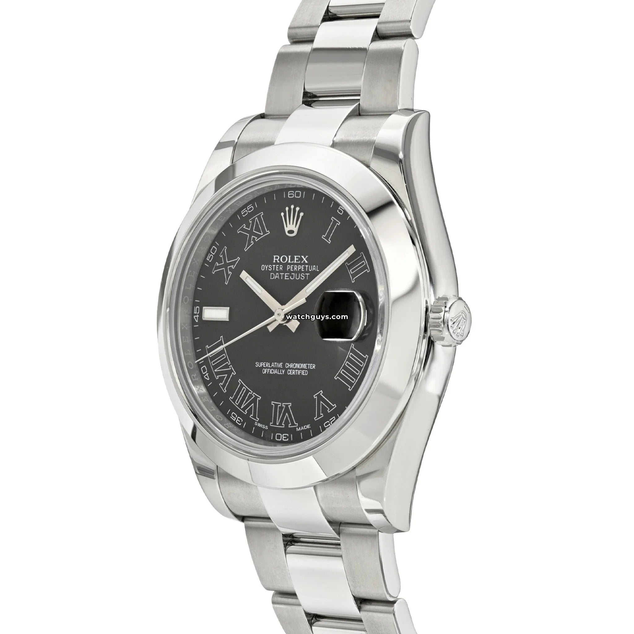 Rolex Datejust 116300 Stainless Steel Watch with Grey Dial and Roman Numerals - Perfect for Business, Formal Events & Luxury Gift Giving