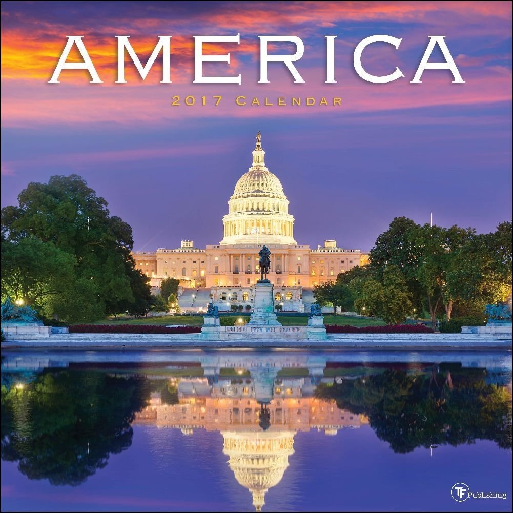 TF Publishing 2017 America Wall Calendar (17-1096) - Large Monthly Planner with US Landscapes, Perfect for Home, Office & School Organization