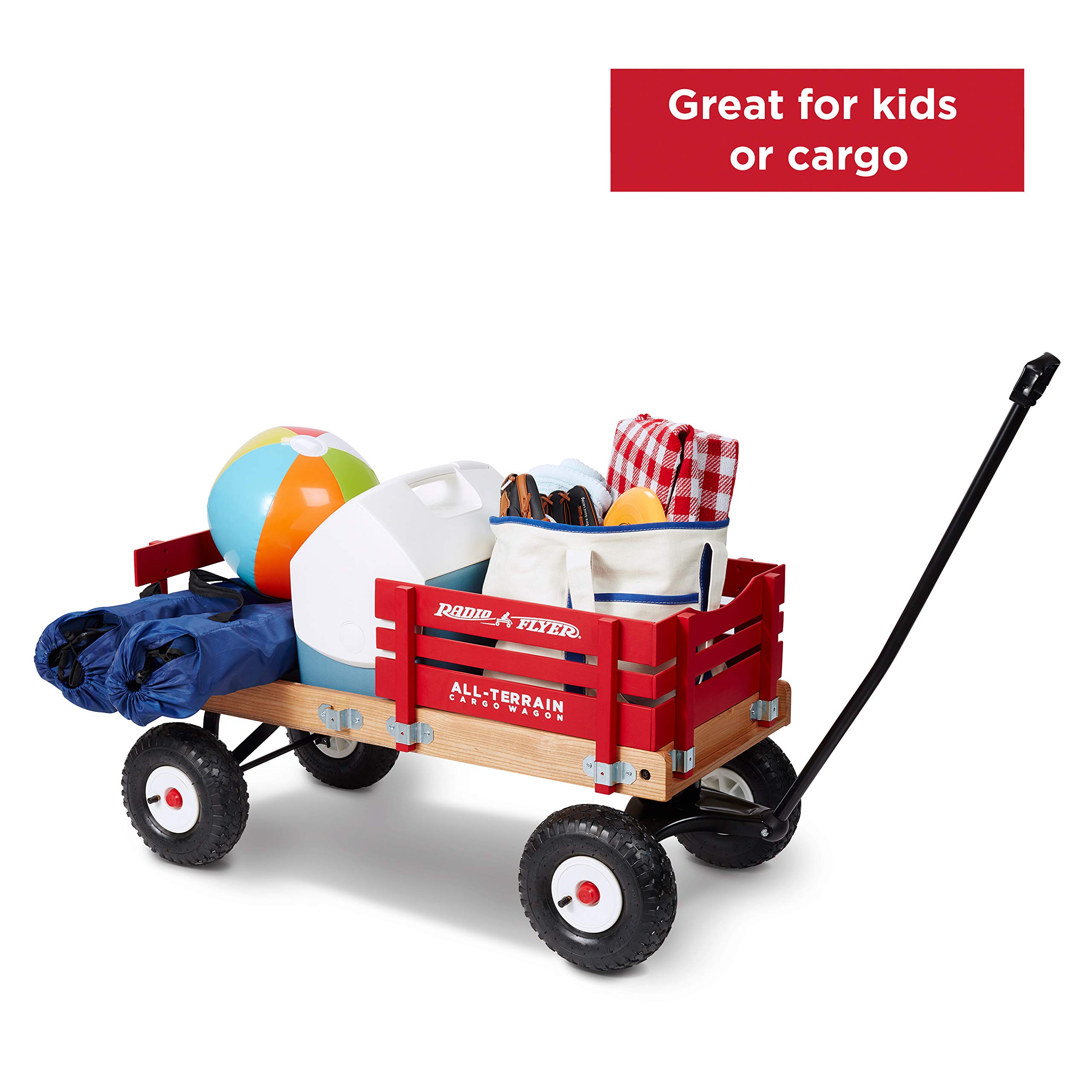 Radio Flyer All-Terrain Cargo Wagon for Kids - Heavy Duty Red Wagon for Ages 1.5+ | Perfect for Outdoor Play, Gardening, and Hauling Supplies