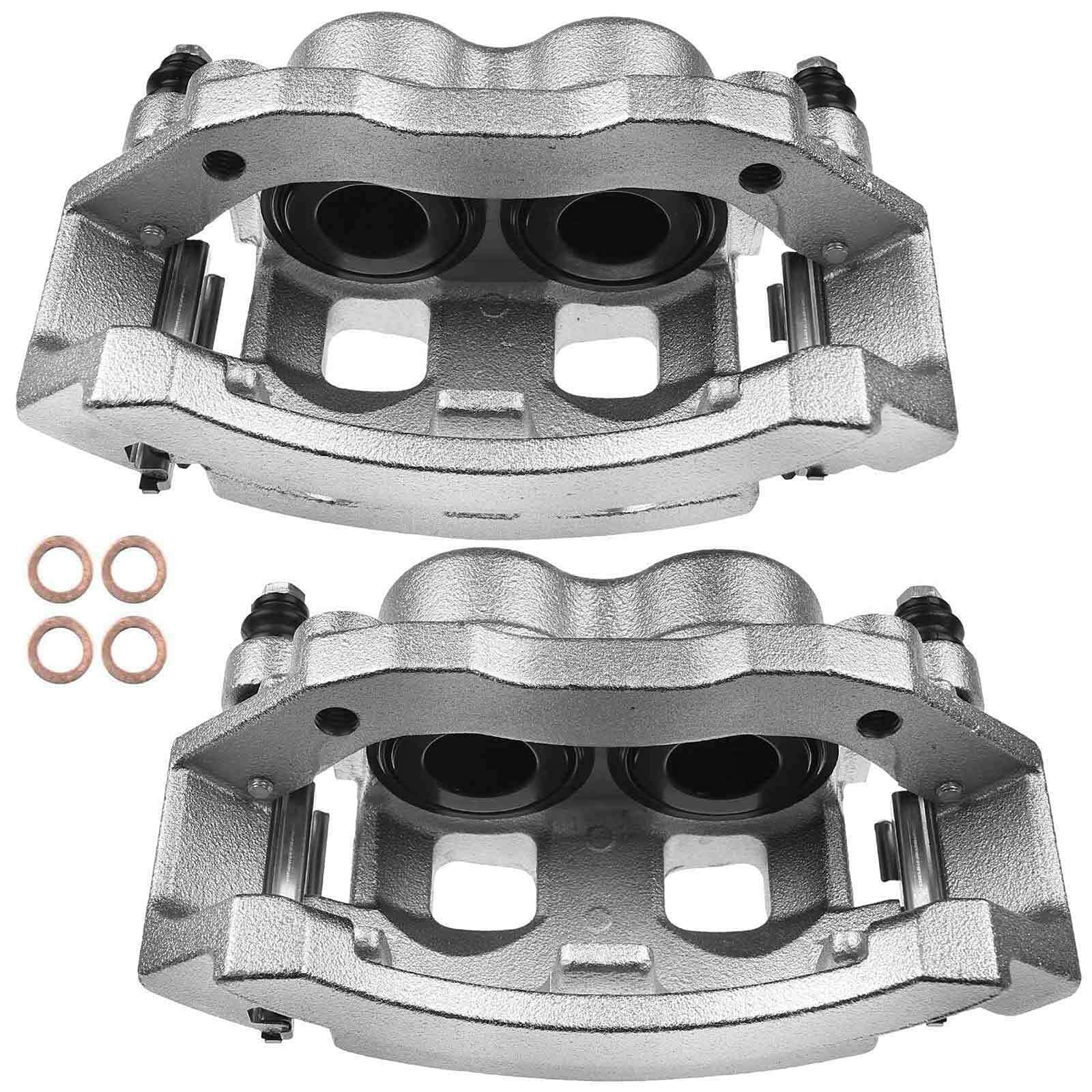 Front & Rear Brake Calipers Set Compatible with Dodge Ram Cab Extended Crew 5018237AA & 5018236AA - Perfect for Truck Maintenance & Brake System Repair