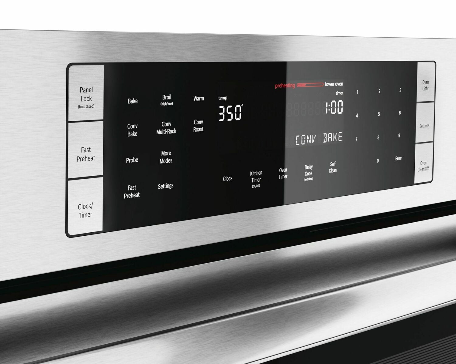 Bosch HBL8651UC 800 Series 30-Inch Double Wall Oven with Convection & Thermal Baking, Stainless Steel, Touch Control - Perfect for Large Kitchens & Holiday Cooking
