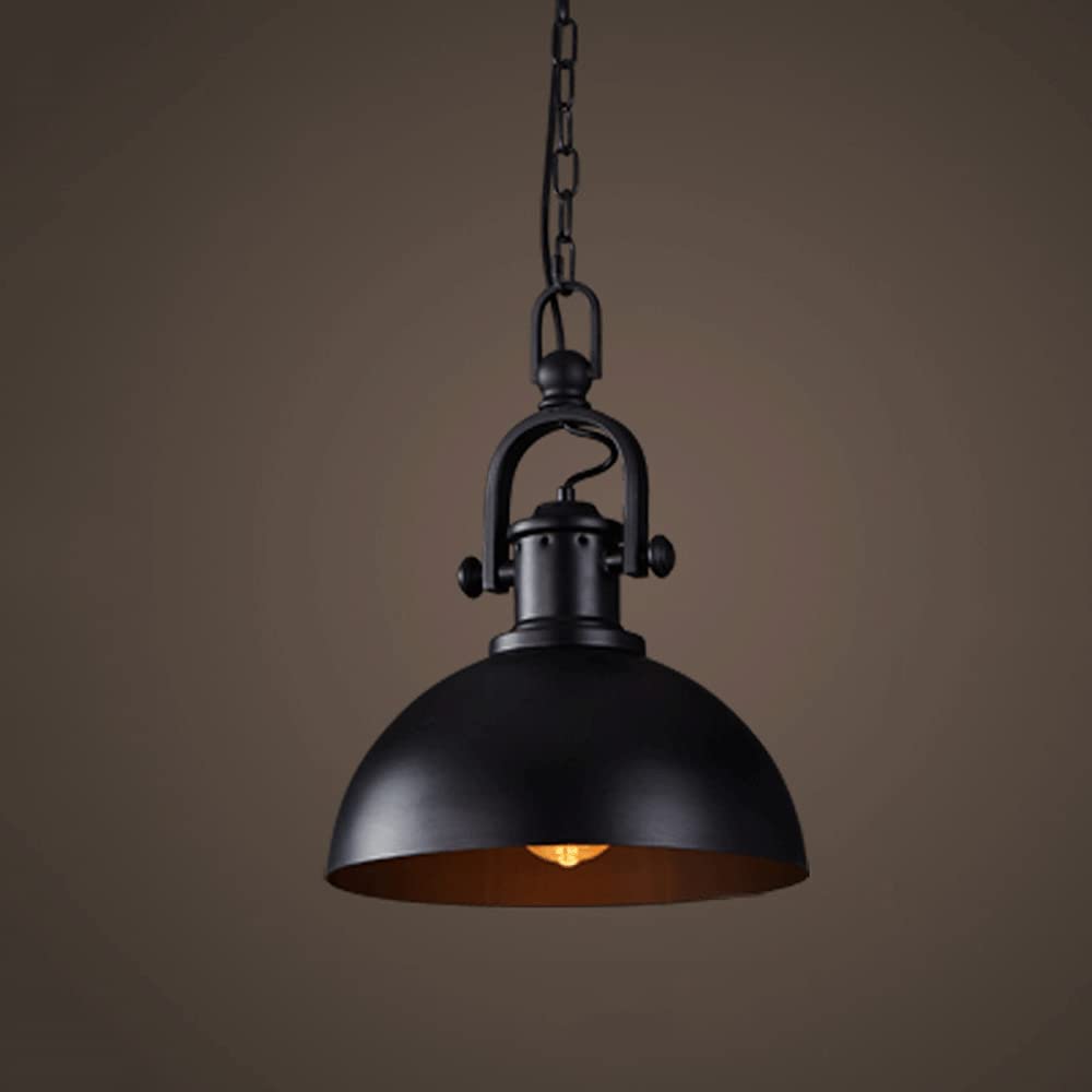 Vintage Industrial Hanging Pendant Light - American Retro Iron Art Chandelier with E27 Bulb Socket - Perfect for Restaurant, Bar, Cafe, and Home Decor Lighting