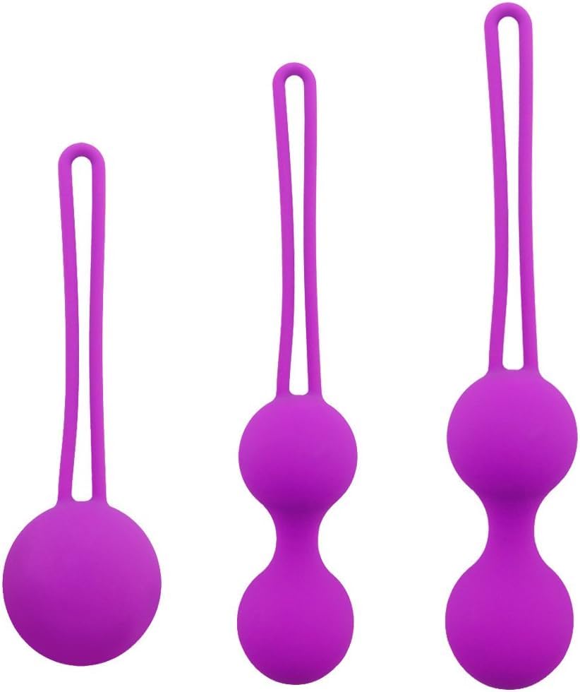 Premium Kegel Exercise Weights for Women - 3-Piece Pelvic Floor Trainer Set in Purple | Strengthen Core & Improve Bladder Control | Perfect for Postpartum Recovery & Intimate Fitness