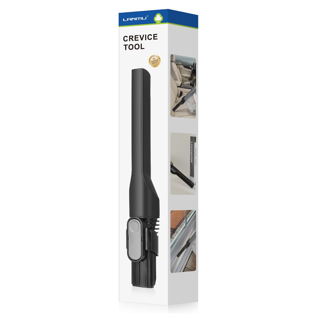 LANMU Crevice Tool Attachment for Shark IX141 IZ363HT IZ362H Cordless Pet Stick Vacuum - Compatible with D-Shape Vacuum Cleaners - Perfect for Tight Spaces, Corners & Pet Hair Removal