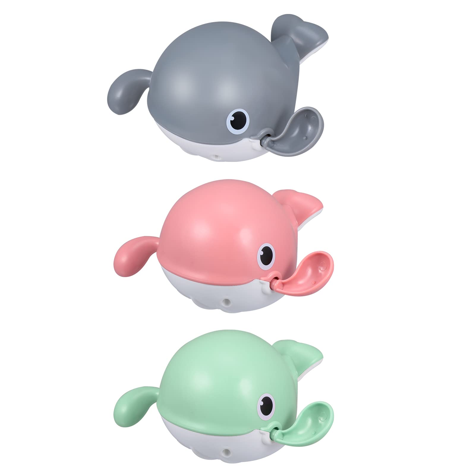 WESIEVYA 3-Piece Cartoon Bath Toys Set - Fun Water Play Toys for Kids, Safe Plastic Material - Perfect for Bathtime, Pool Parties & Sensory Play
