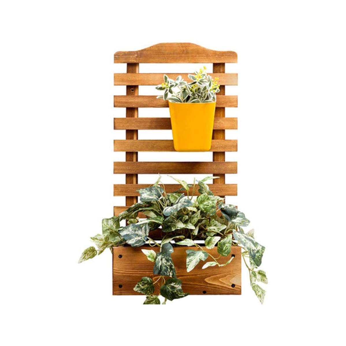 QPLKKMOI Wooden Flower Rack - 3 Tier Plant Stand Shelf for Indoor/Outdoor Use, Wall Mounted Bonsai Display Shelf - Perfect for Balcony, Garden, Living Room Decor