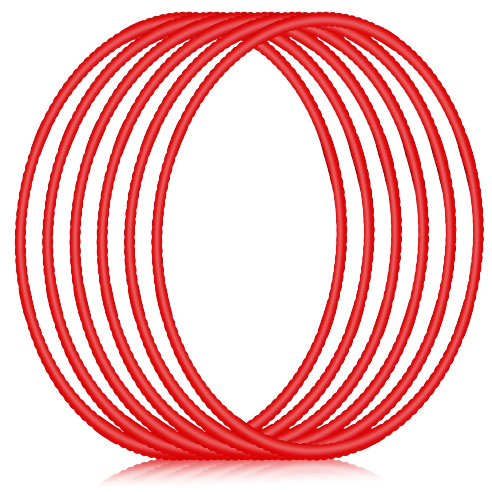 Shappy 6-Piece Detachable Adjustable Plastic Hula Hoop Set - Colorful Playground Toys for Teens, Gymnastics, Dog Agility Training & Party Decorations | Outdoor Games, Fitness Workouts & Backyard Fun