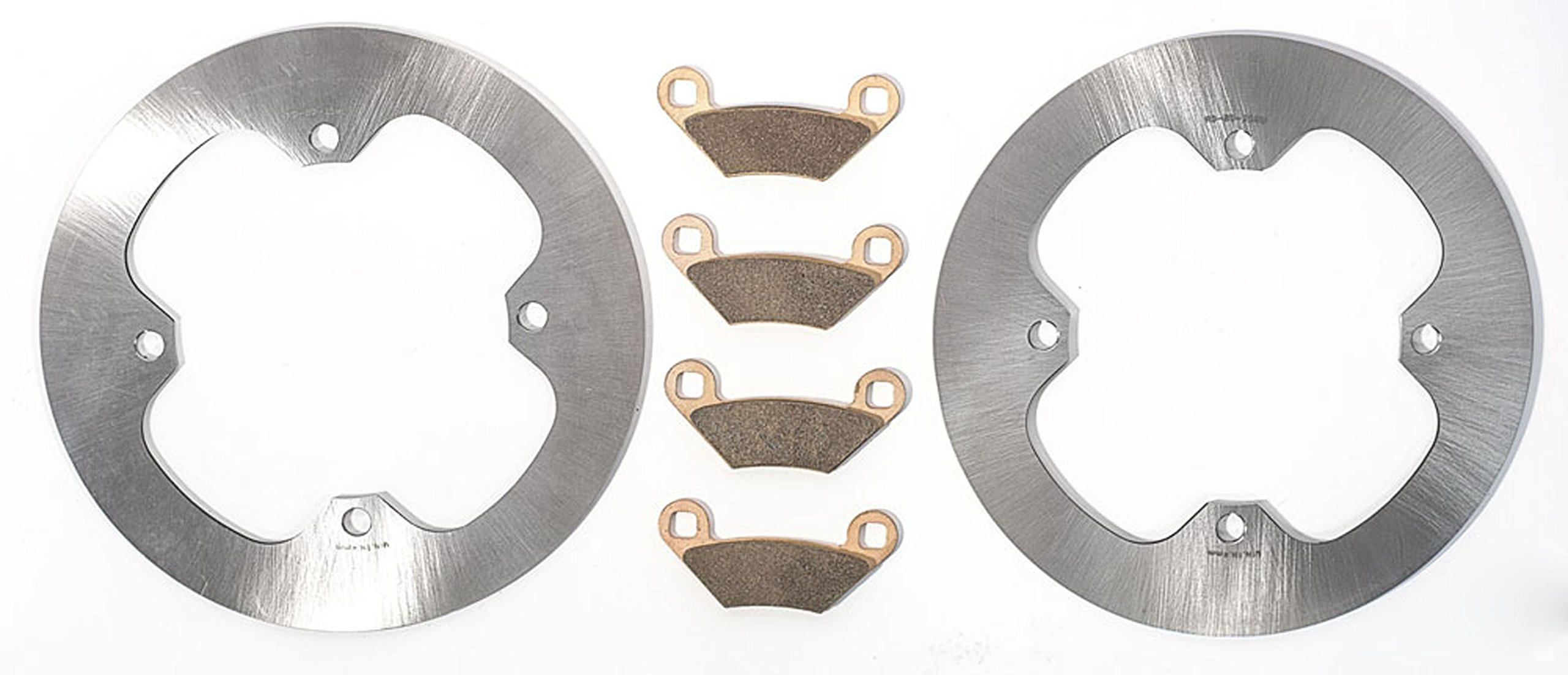 Polaris Sportsman 550 EPS Rear Brake Rotors & Pads Kit - High Performance MudRat Replacement Parts for Off-Road & ATV Adventures