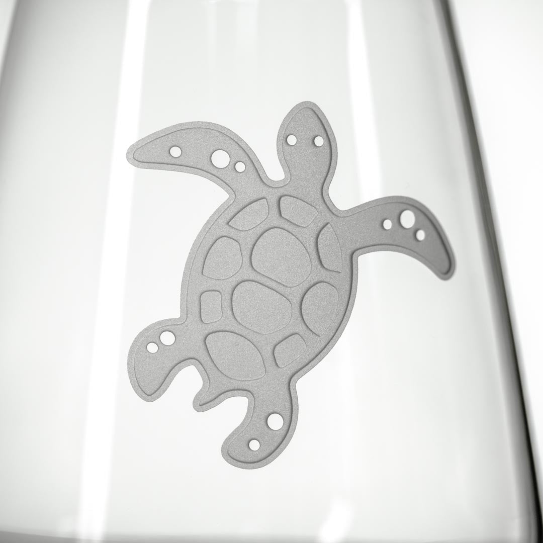 18oz Turtle Stemless Wine Tumbler Glasses - Set of 4 | Unbreakable & Dishwasher Safe | Perfect for Parties, Picnics & Outdoor Entertaining