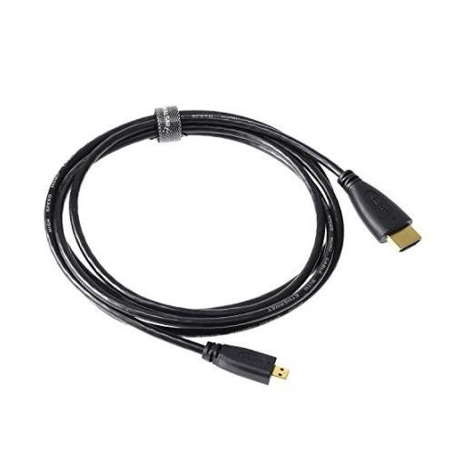 Synergy 5ft Micro HDMI to HDMI Cable for Sony Alpha a68 DSLR Camera - High Speed 4K HDR Video Transmission - Perfect for Photography, Vlogging & Home Theater Setup