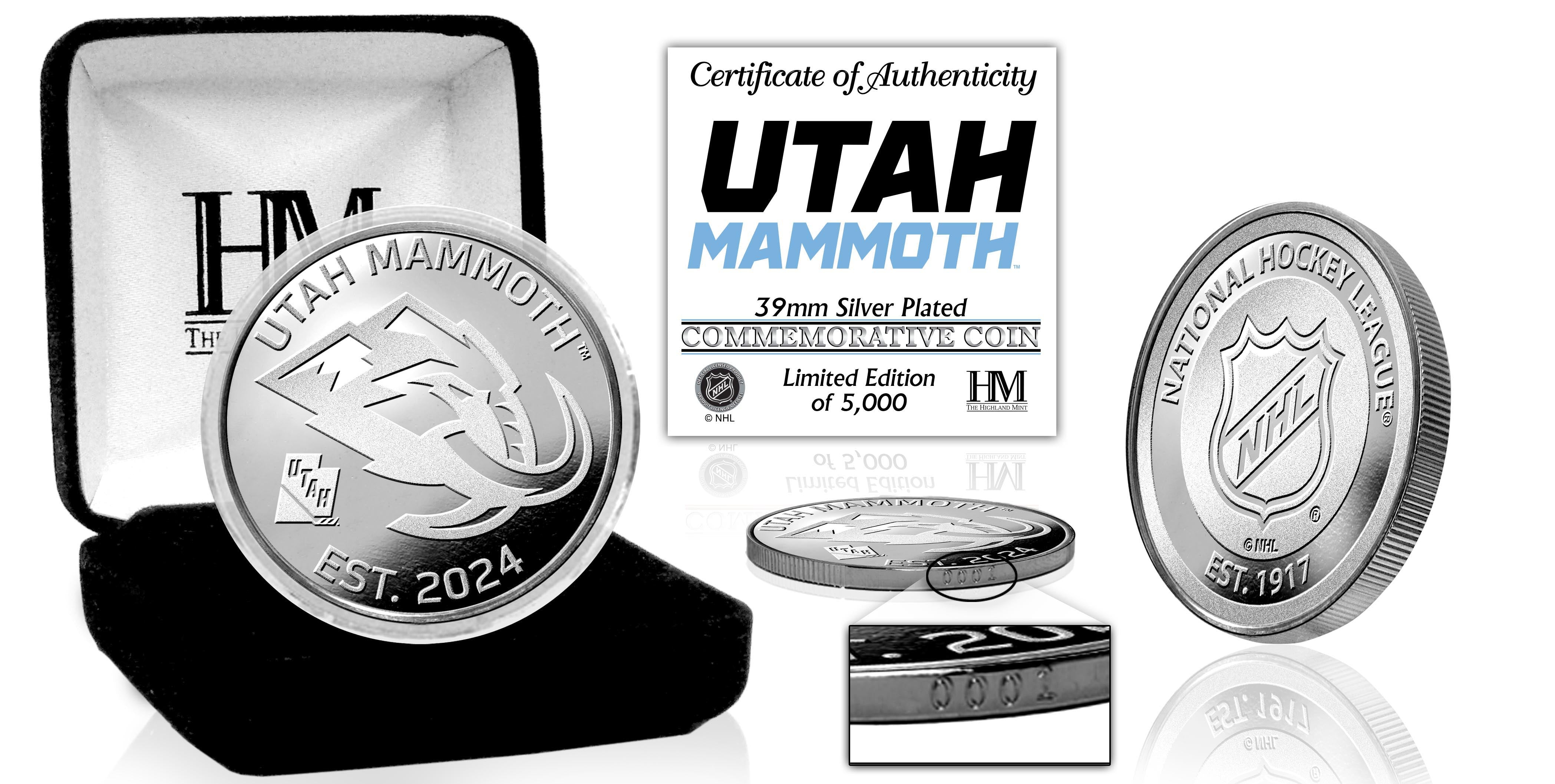 Utah Mammoth Silver Mint Coin - .999 Fine Silver Collectible Coin for Investors & Collectors | Perfect for Gifts, Display, and Precious Metal Portfolios