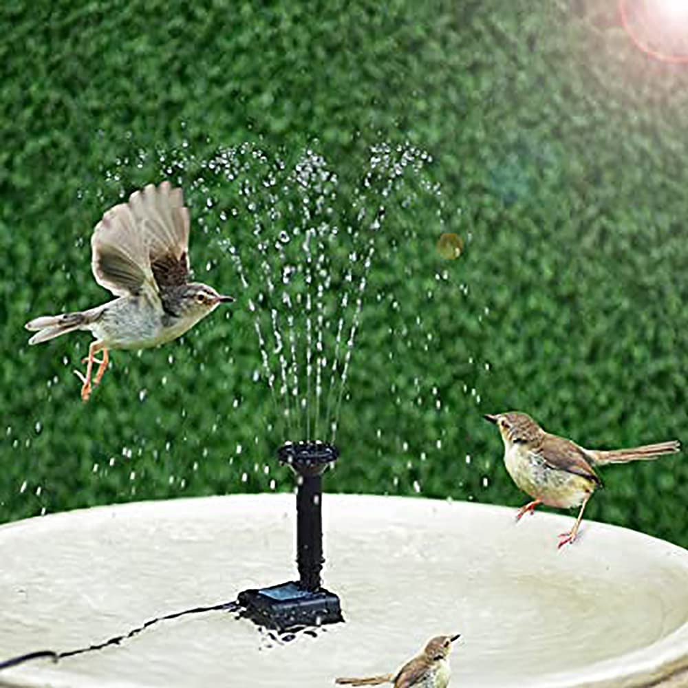 1.5W Solar Powered Water Pump Kit with 4 Nozzles - Floating Garden Fountain for Ponds, Bird Baths & Outdoor Decor | Solar Panel Pond Pump | Eco-Friendly Water Feature for Backyard, Patio & Landscaping