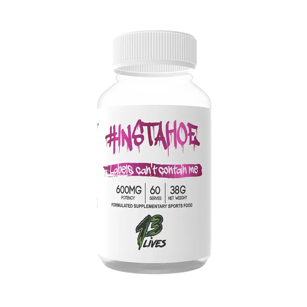 13 Lives #Instahoe Fat Burner - Premium Weight Loss Supplement for Women & Men - Natural Metabolism Booster for Fast Fat Burning - Ideal for Gym, Workout & Fitness Goals