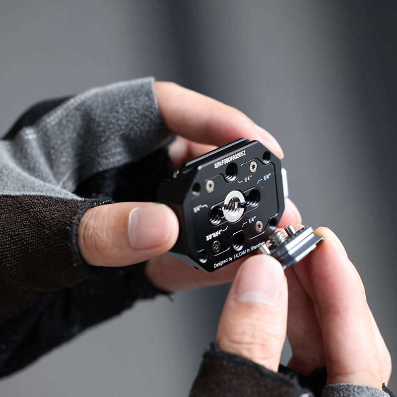 Ulanzi Falcam F38 Quick Release Plate Kit with Multi-Hole Design - F38B3404 for Camera, DSLR, and Video Equipment - Perfect for Vlogging, Photography, and Filmmaking