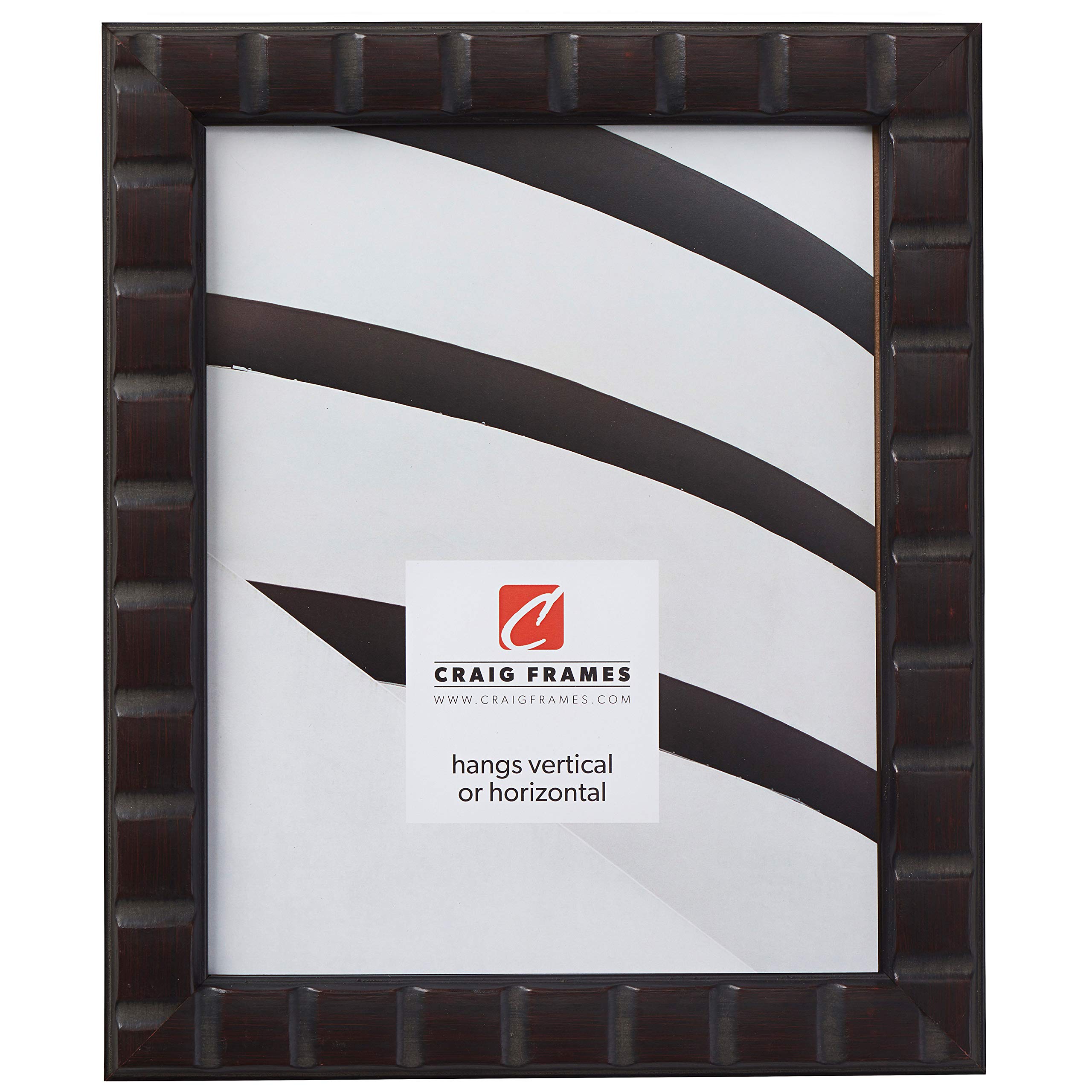 Craig Frames Mosaic Erie Black Picture Frame 18x36 Inch - Perfect for Wall Art, Photos, and Home Decor