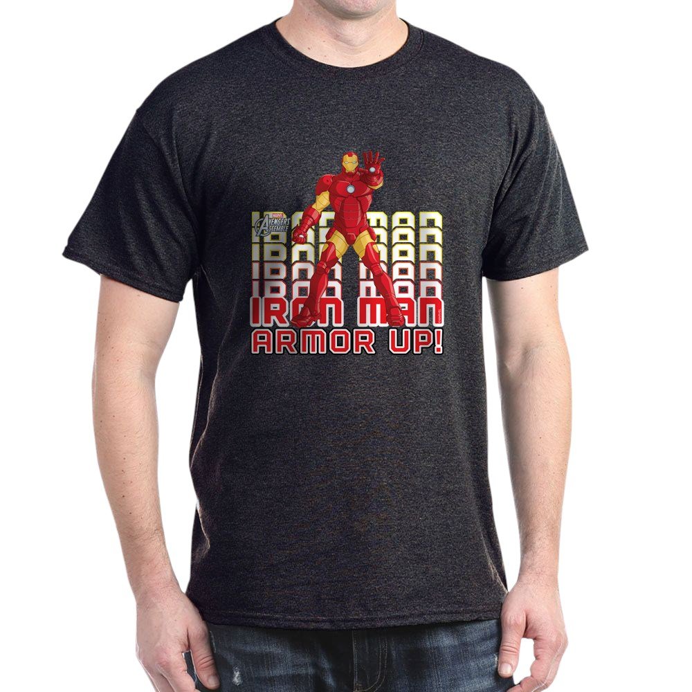 Iron Man Armor Up Dark Graphic T-Shirt - Marvel Superhero Tee for Men & Women - Perfect for Cosplay, Comic Con & Casual Wear