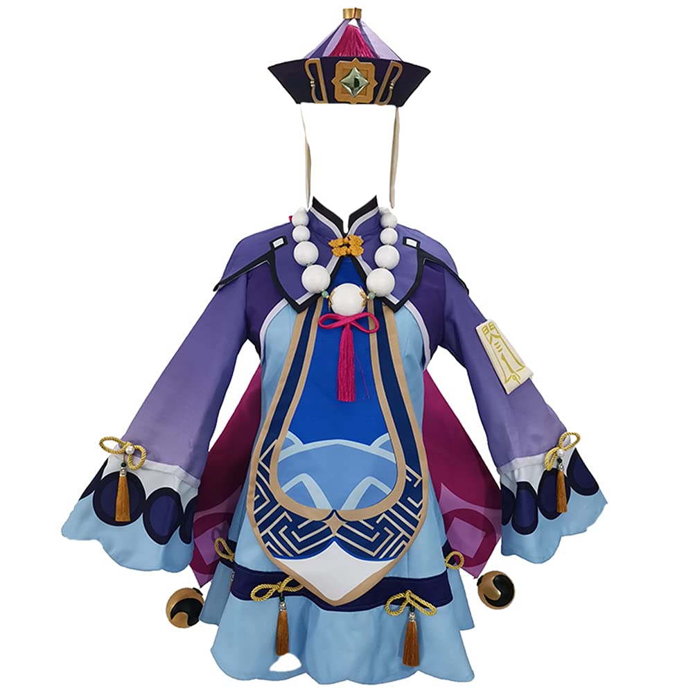 Genshin Impact Qiqi Cosplay Costume - Official Anime Game Character Dress for Halloween, Conventions & Cosplay Events