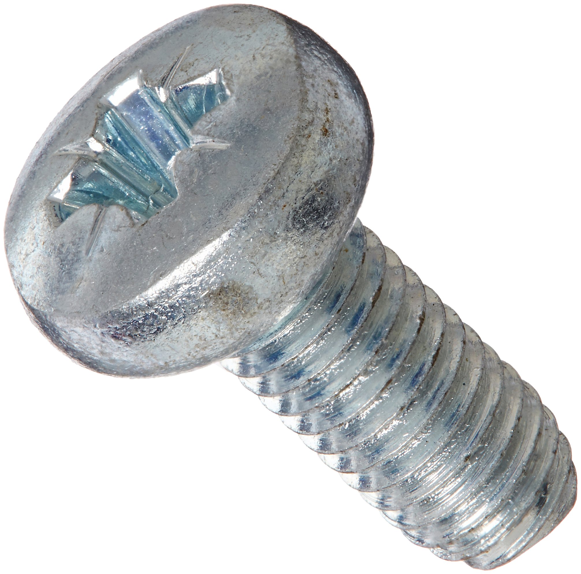 Steel Thread Rolling Screw M5-0.8x12mm for Metal - Zinc Plated Pan Head - Pozi Drive - Pack of 100 - Ideal for Machinery & Automotive Assembly