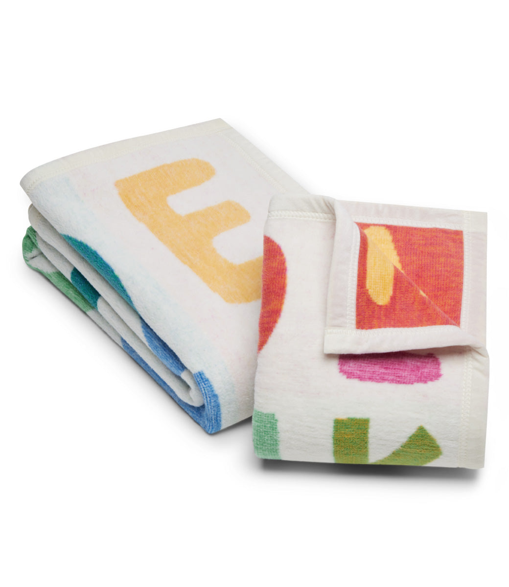 ABC Mini Blanket - Soft & Cozy Travel Blanket for Adults & Kids - Perfect for Airplane, Car, Office & Home Use