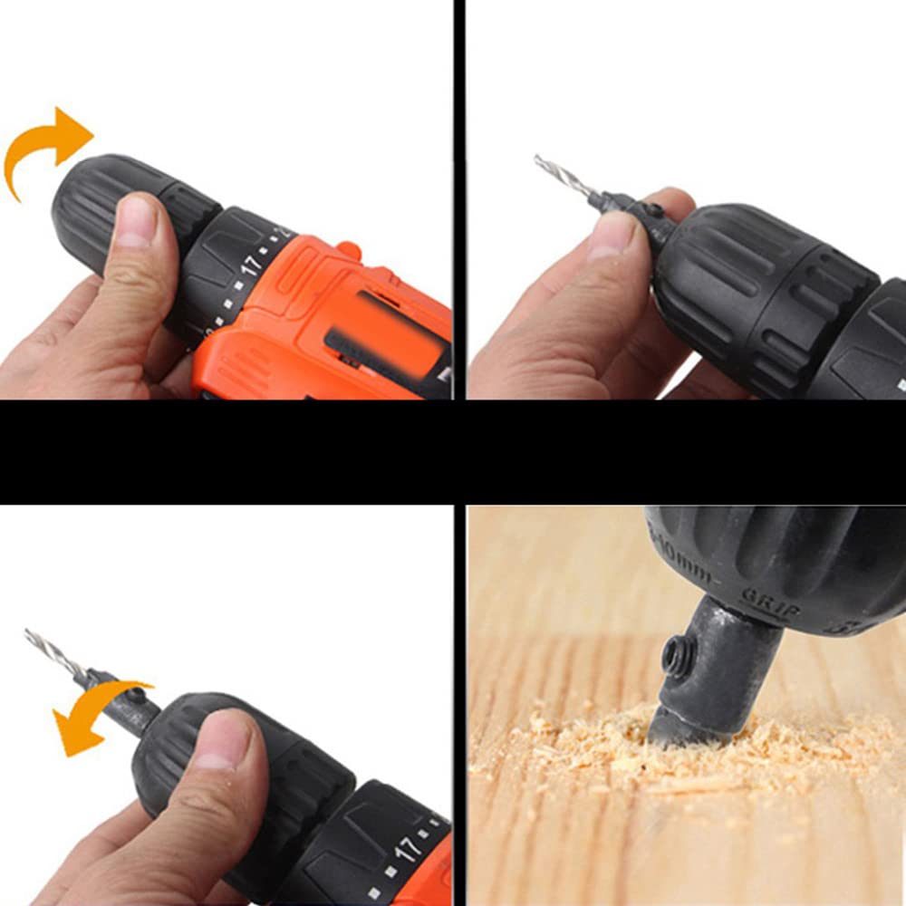 High-Quality Twist Drill Set (5#-12#) - Portable Countersink Drill Bits with Smooth Chip Removal & Sharp Tooth Edge for Screw Cap Opening | Perfect for DIY, Woodworking, Metalworking & Home Repairs