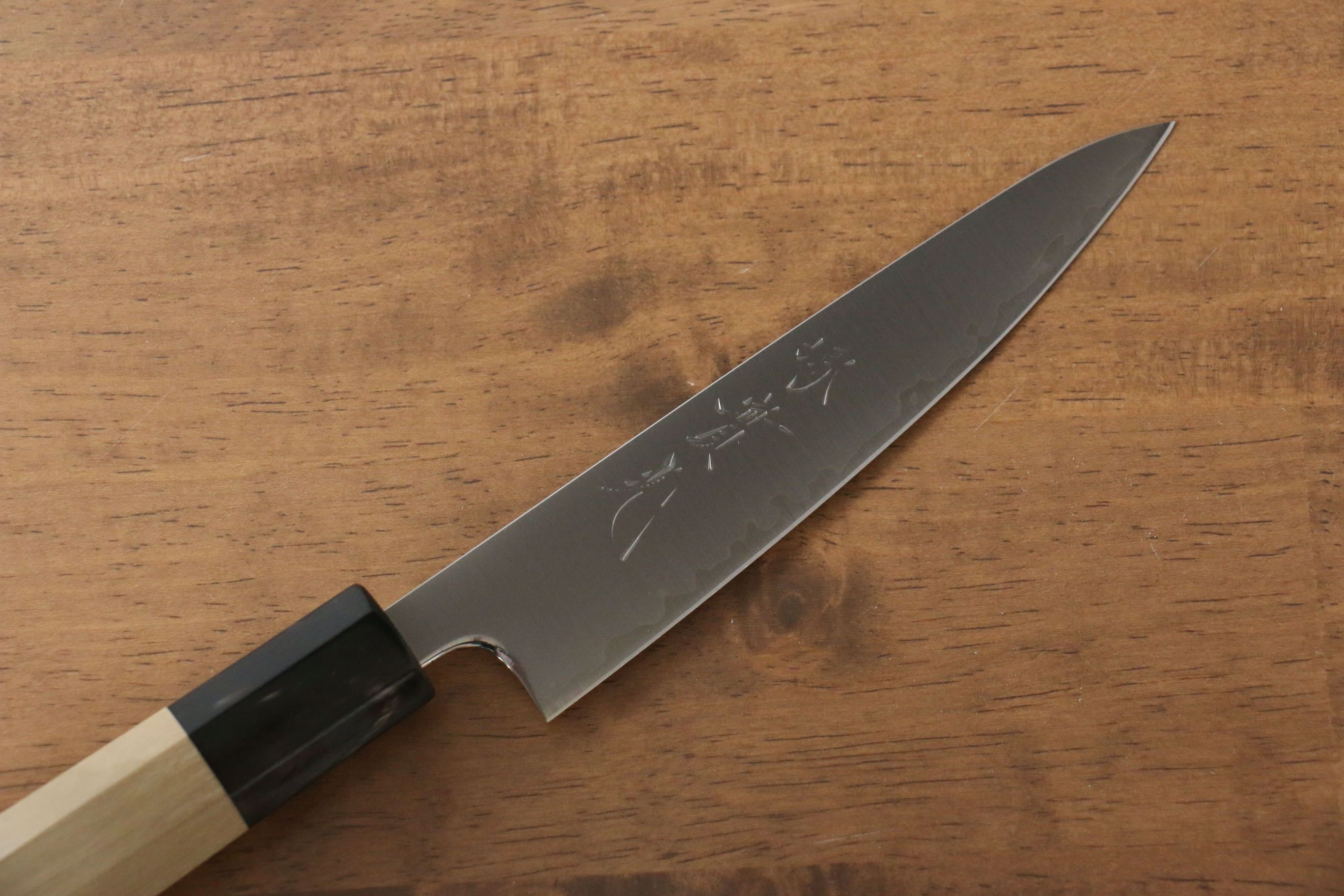 Jikko SG2 Petty Utility Knife 135mm - Japanese Stainless Steel Kitchen Knife with Magnolia Wood Handle - Perfect for Slicing, Peeling & Precision Cutting Fruits, Vegetables & Boneless Meat