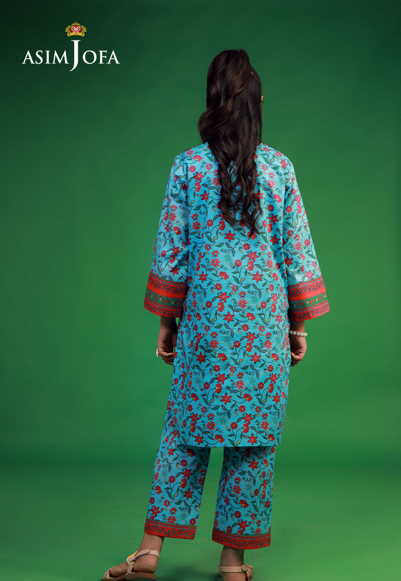 Cambric Sky Blue Stitched Suit by Asim Jofa | Premium Formal Wear for Weddings, Business Meetings & Special Occasions