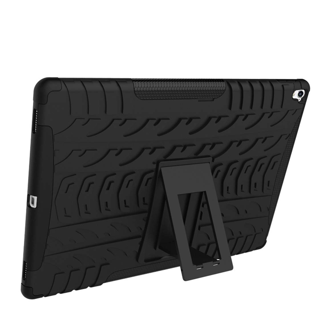 Premium Shockproof Hybrid Case for iPad Pro 9.7 Inch (2016 Model A1673/A1674/A1675) - Dual Layer Protective Cover with Anti-Slip Grip & Adjustable Kickstand | Perfect for Work, Travel, and Everyday Use