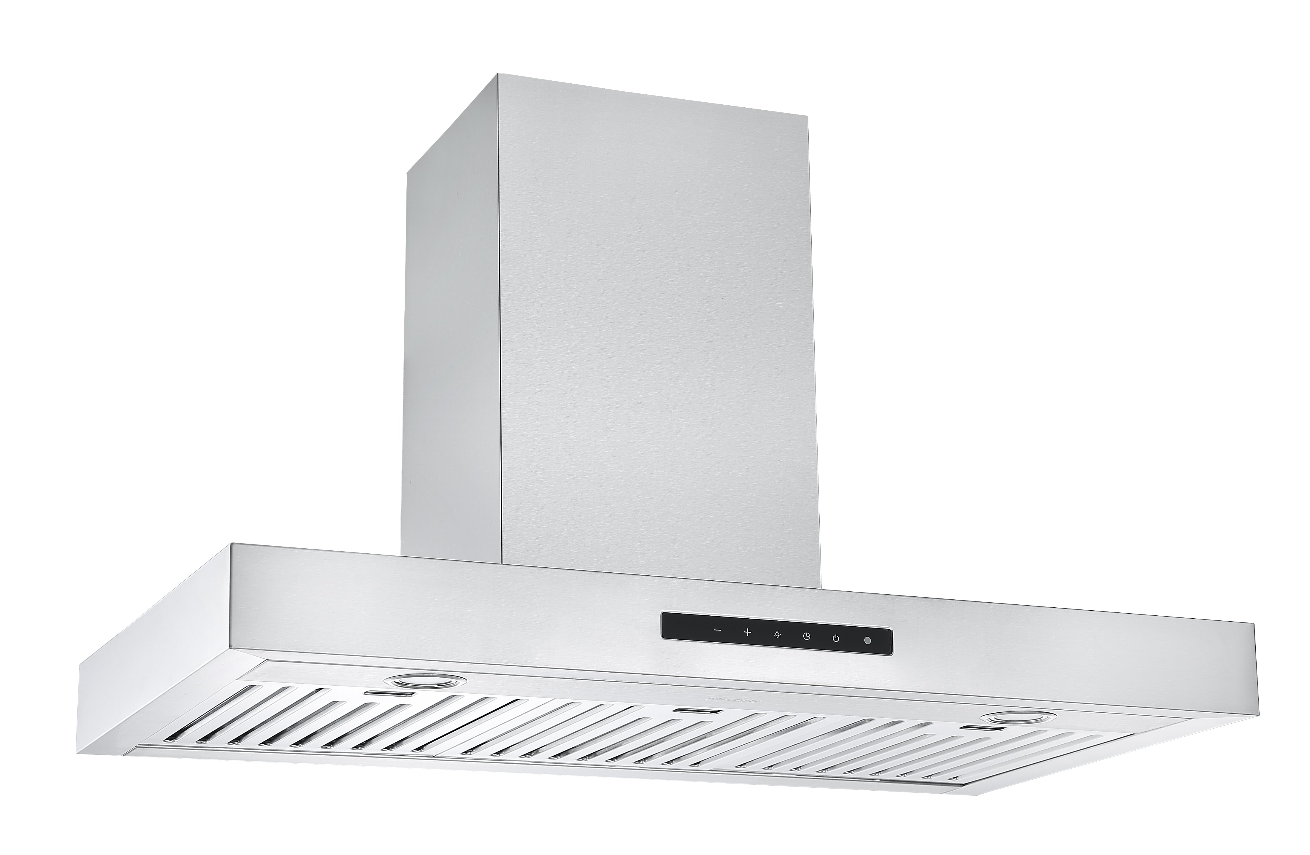 Modern 36-Inch Stainless Steel Wall Mount Range Hood with LED Night Light - Perfect for Kitchen Ventilation & Stylish Home Decor