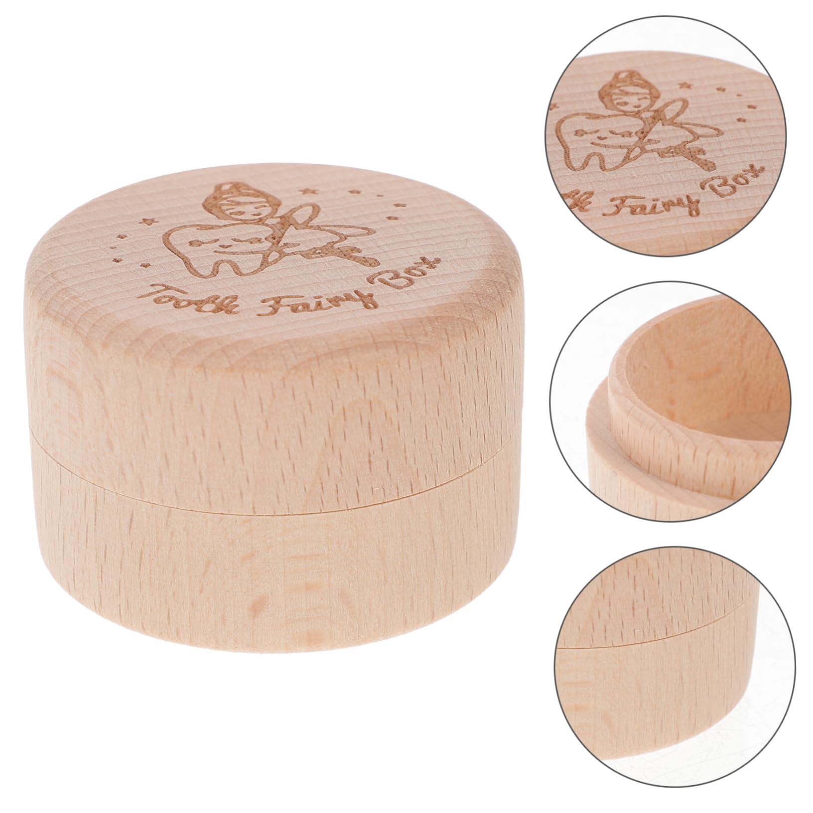 Levemolo Wooden Tooth Keepsake Box for Kids - Baby Teeth Organizer & Holder - Perfect for First Lost Tooth, Tooth Fairy Gifts, and Childhood Memories