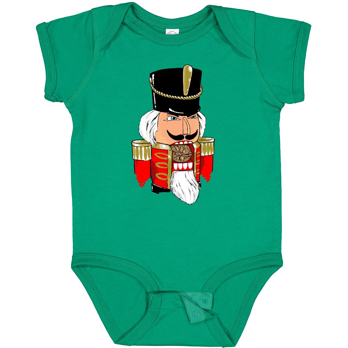 Inktastic Christmas Nutcracker Red Baby Bodysuit - Festive Holiday Outfit for Infants, Newborns & Toddlers - Perfect for Christmas Photos, Parties & Family Gatherings