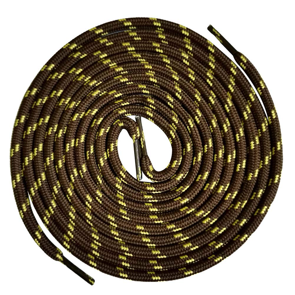VSUDO Round Work Boot Laces for Outdoor Hiking & Climbing - Heavy Duty Shoestrings for Work Boots, Hiking Boots, and Safety Shoes - Perfect for Construction, Landscaping, and Outdoor Adventures