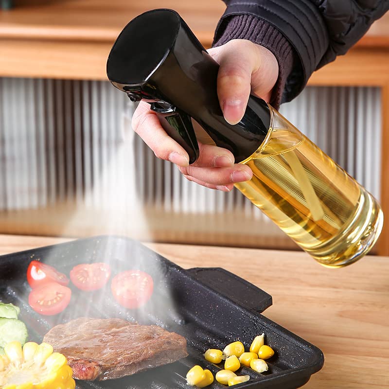 PIQIUQIU 300ml Oil Spray Bottle with Measurement Scale - Kitchen Oil Atomizer for Cooking, Baking & Salad Dressing | Perfect for Healthy Cooking & Food Prep