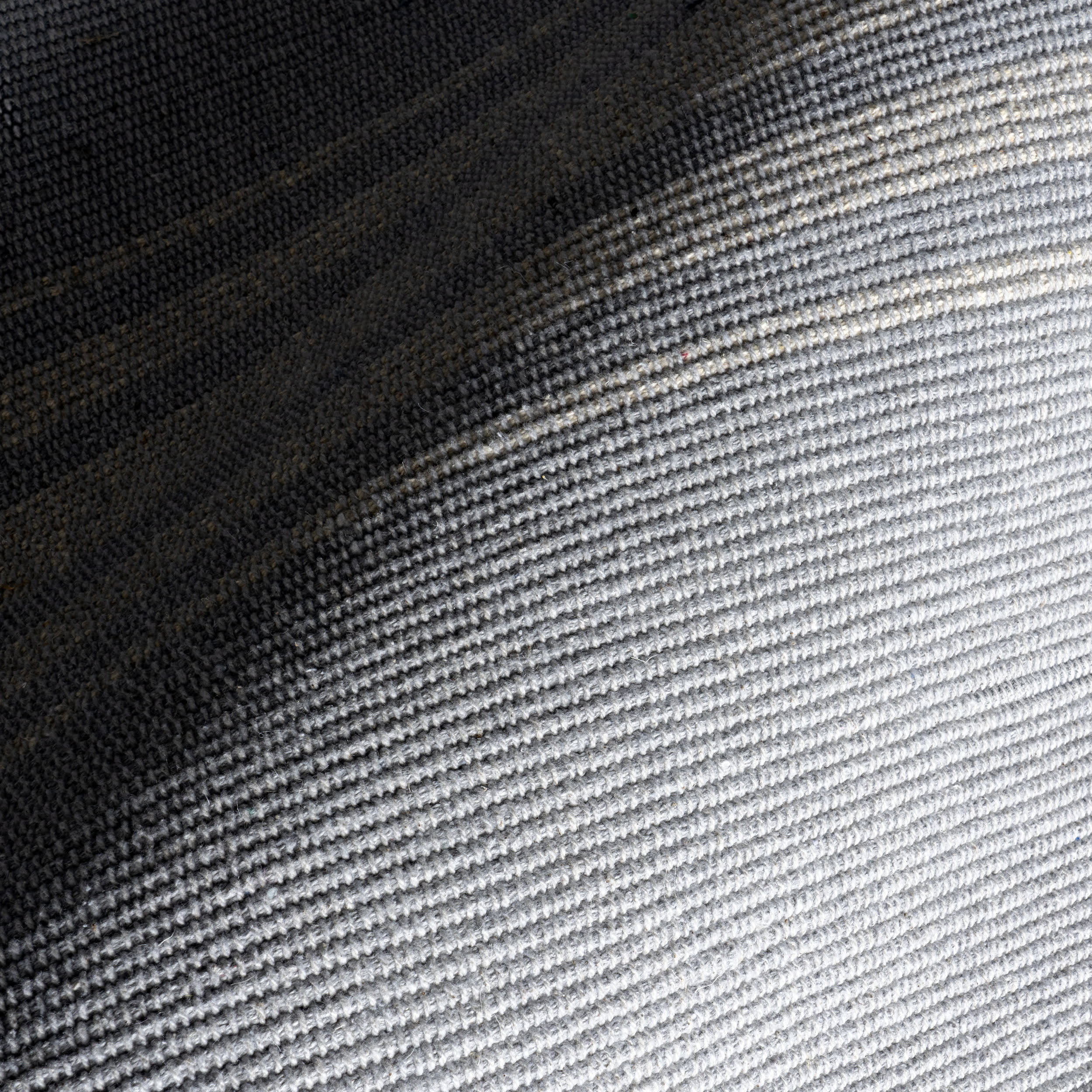 Bergamot Striped Cotton Rug - Blue & Grey Washable Area Rug for Living Room, Bedroom, or Nursery | Soft & Durable Home Decor