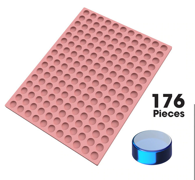 130-Piece Coin Silicone Mold Set - 3.75mL Capacity for DIY Jewelry, Resin Crafts & Chocolate Making - Perfect for Cake Decorating, Soap Molding & DIY Gifts