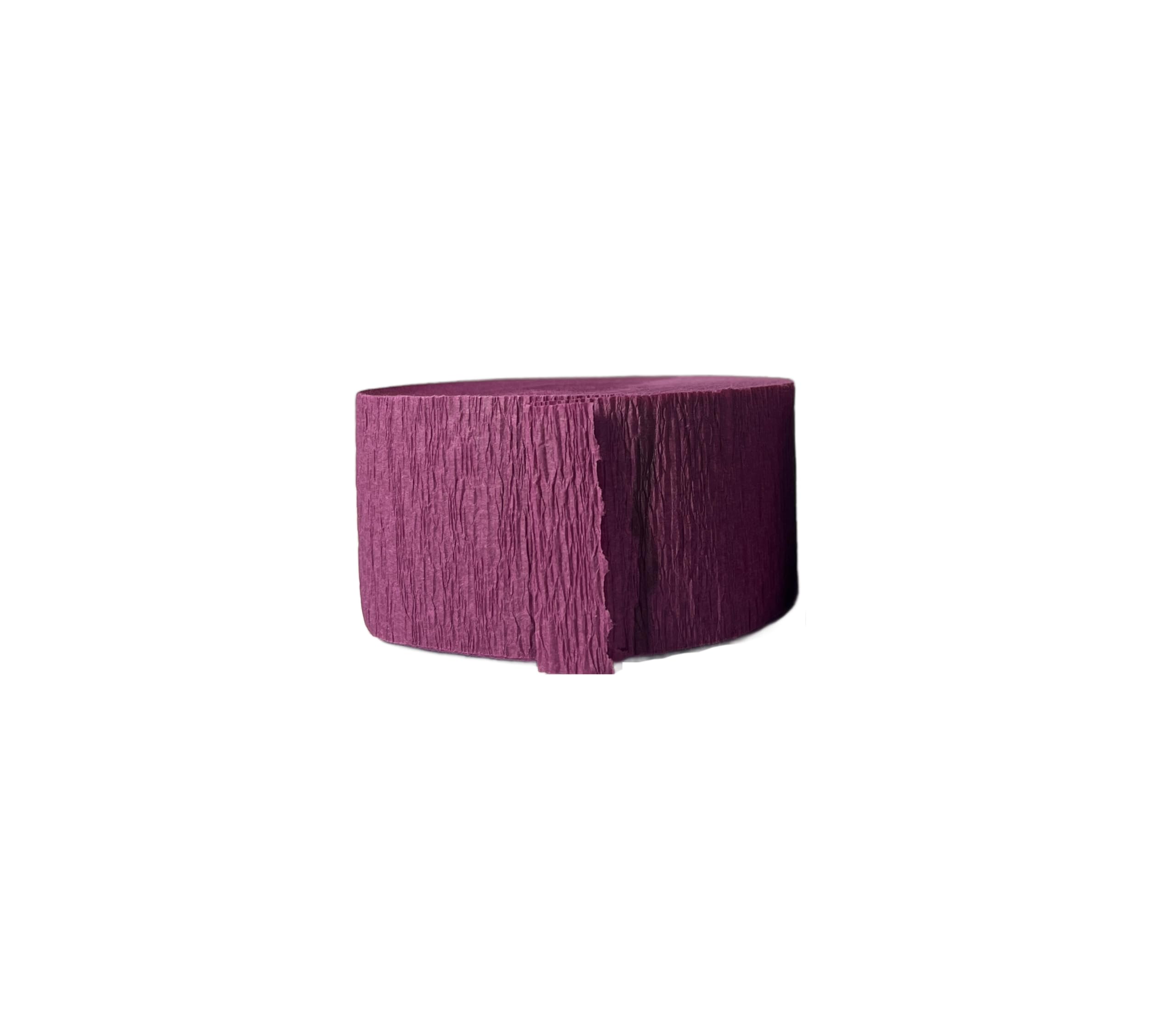 Premium 6 Rolls Maroon Crepe Paper Streamers - 435 Feet Total Length - USA Made - Perfect for Birthday Parties, Weddings & DIY Decorations