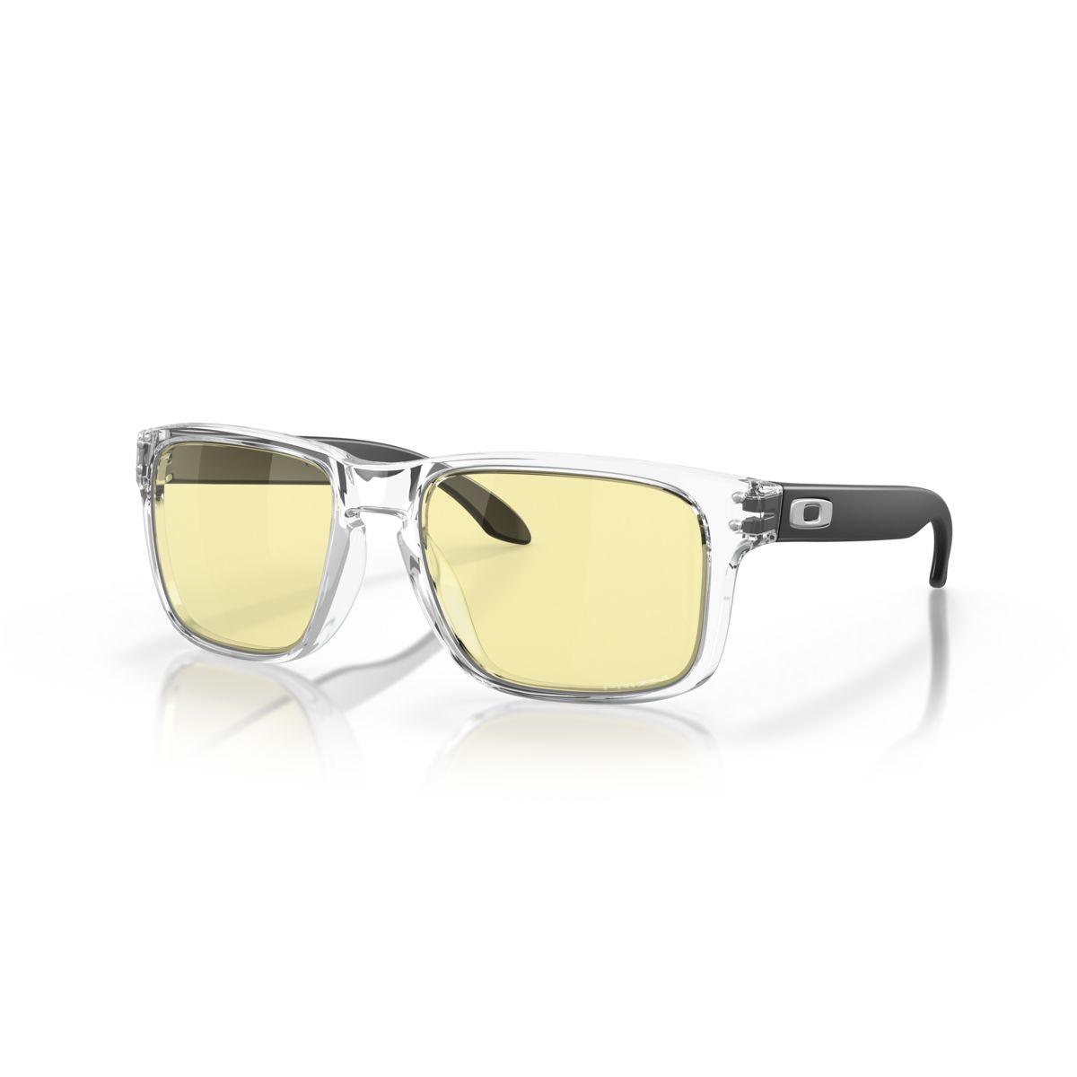 Oakley Holbrook Low Bridge Fit Sunglasses - Clear/Prizm Gaming Lenses - Style 0OO9244 924463 - Perfect for Outdoor Sports & Gaming Enthusiasts