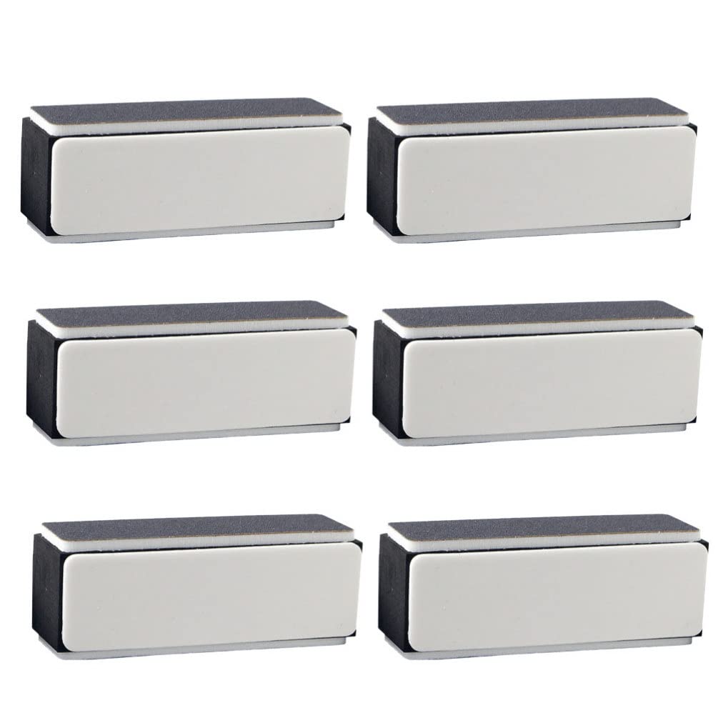 EXCLUZO 6-Piece Soft Sanding Blocks for Nails - 4-Sided Emery Board Nail Buffers & Polishing Tools for Professional Nail Care | Perfect for Home Manicures & Salon Use