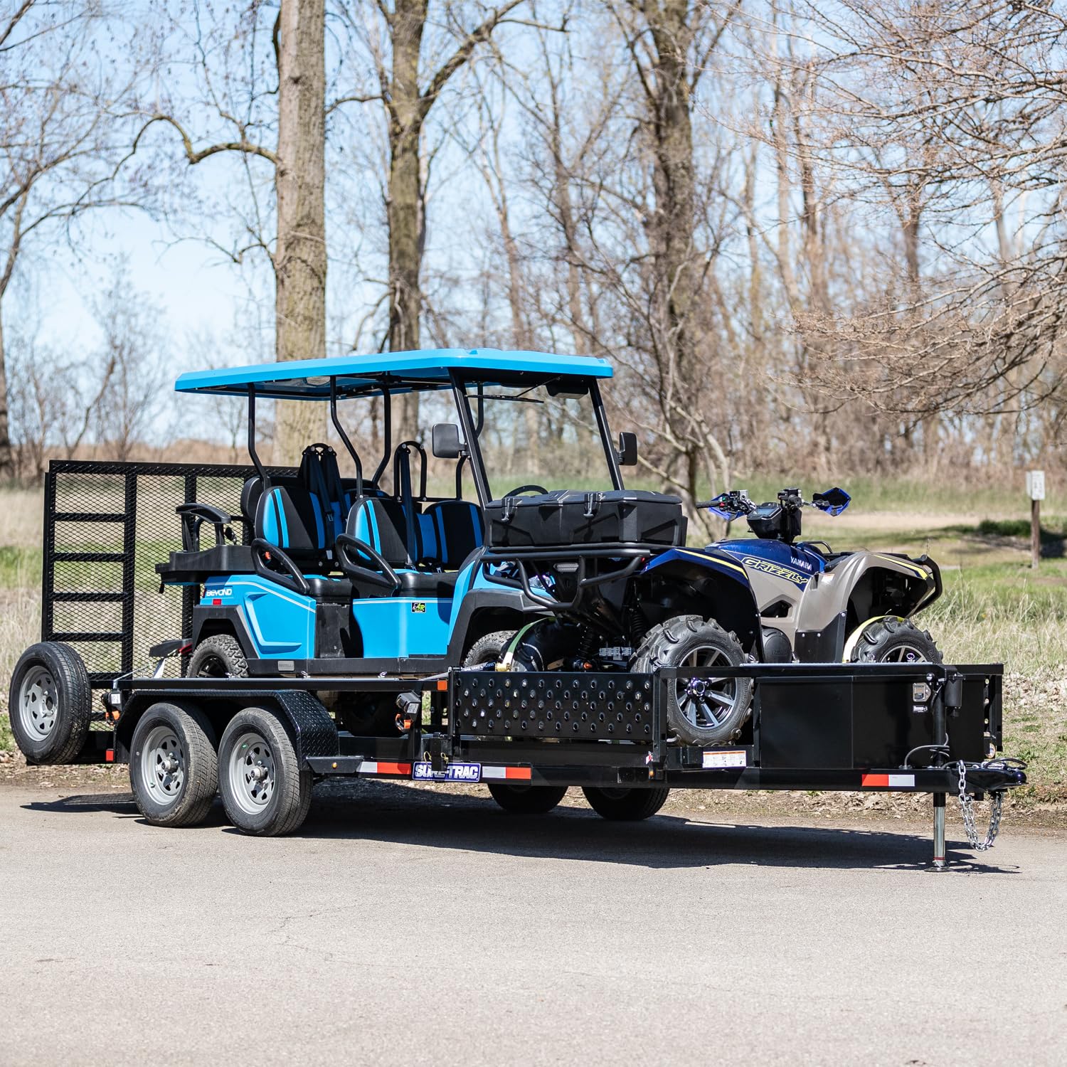 Buyers Products 1701281 Steel Trailer Tongue Box - 12.3 x 12.6 x 27.1 Inch Gloss Black Tool Storage Box | Made in USA | Heavy-Duty Organizer for Camping Gear, Tools & Trailer Accessories | Weatherproof Truck Bed & RV Storage Solution