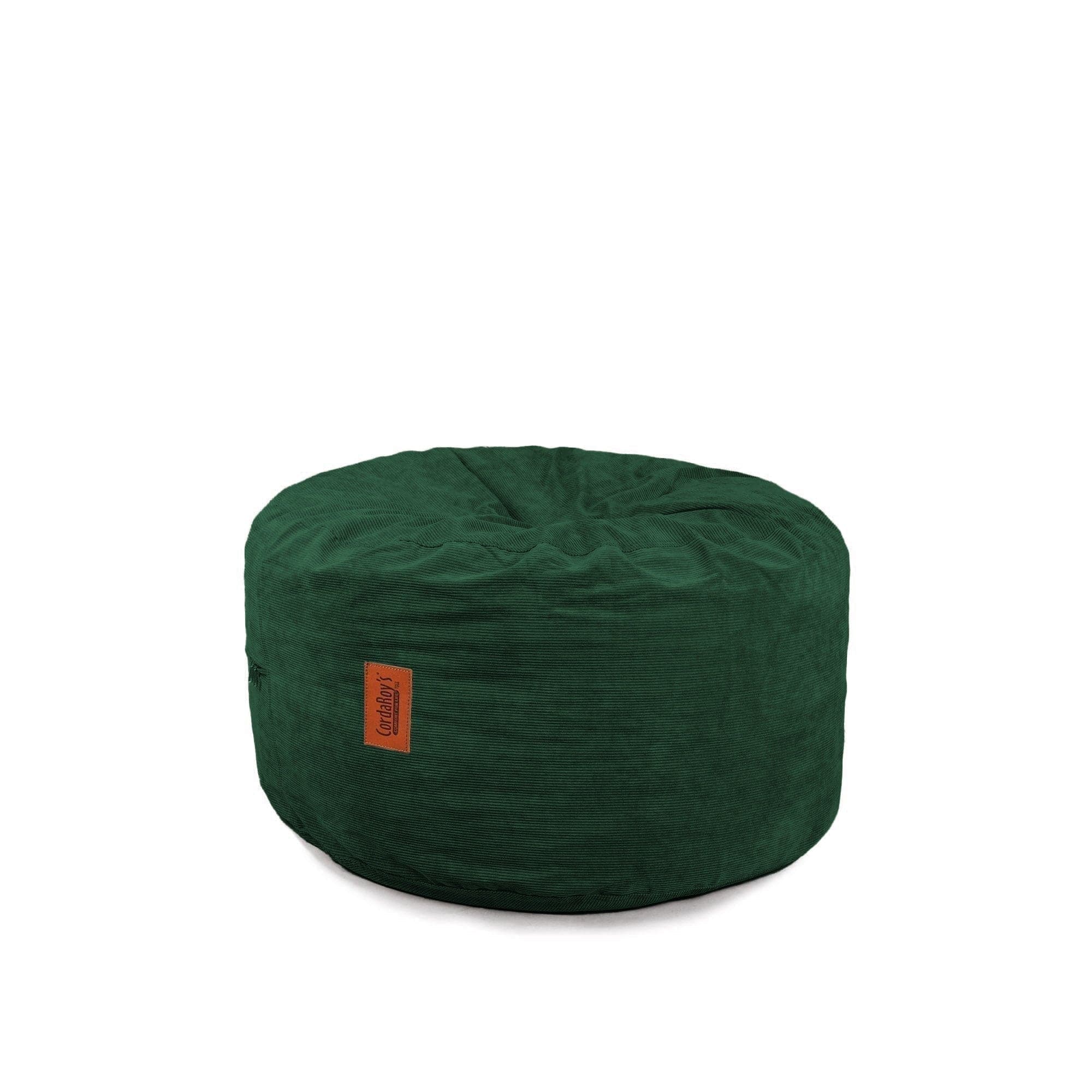 Corduroy Pouf Footstool - Soft and Stylish Ottoman for Living Room, Bedroom, or Nursery - Perfect for Extra Seating, Footrest, or Decorative Accent