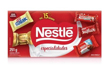 Nestlé Specialties Bonbon Candy Box 8.85 oz (251g) - Assorted Chocolate Truffles & Variety Pack | Brazilian Imported Gourmet Chocolates | Perfect for Gifts, Parties & Dessert Platters