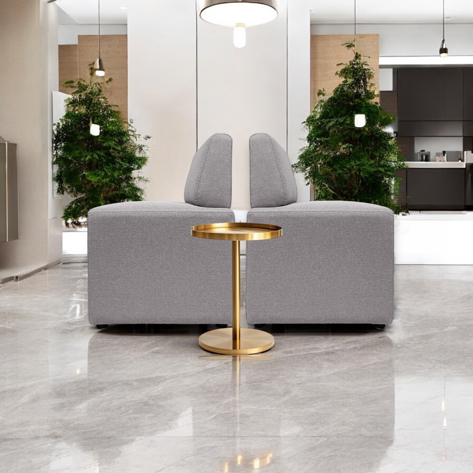 Dylan Upholstered Ottoman with Backrest - Comfortable Footrest and Extra Seating for Living Room, Bedroom, or Office