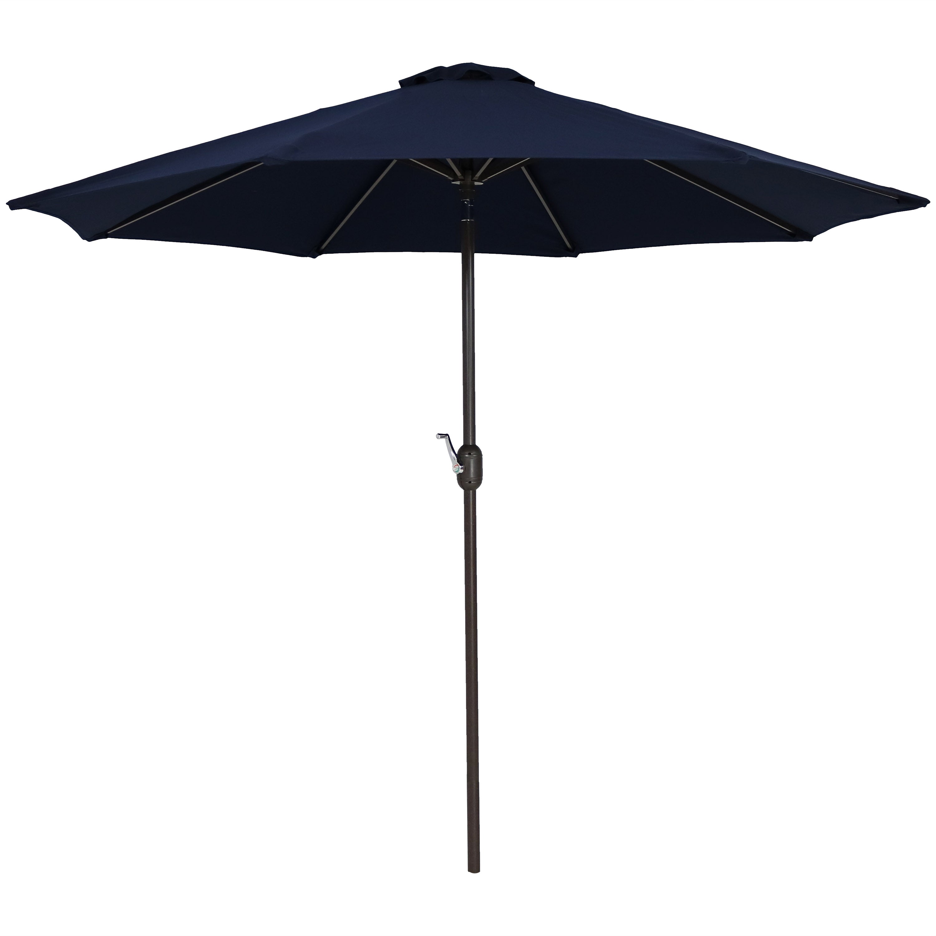 Sunnydaze 9-Foot Aluminum Patio Umbrella with Auto-Tilt & Crank - UV-Resistant Sunbrella Fabric for Outdoor Dining, Poolside, and Backyard Relaxation