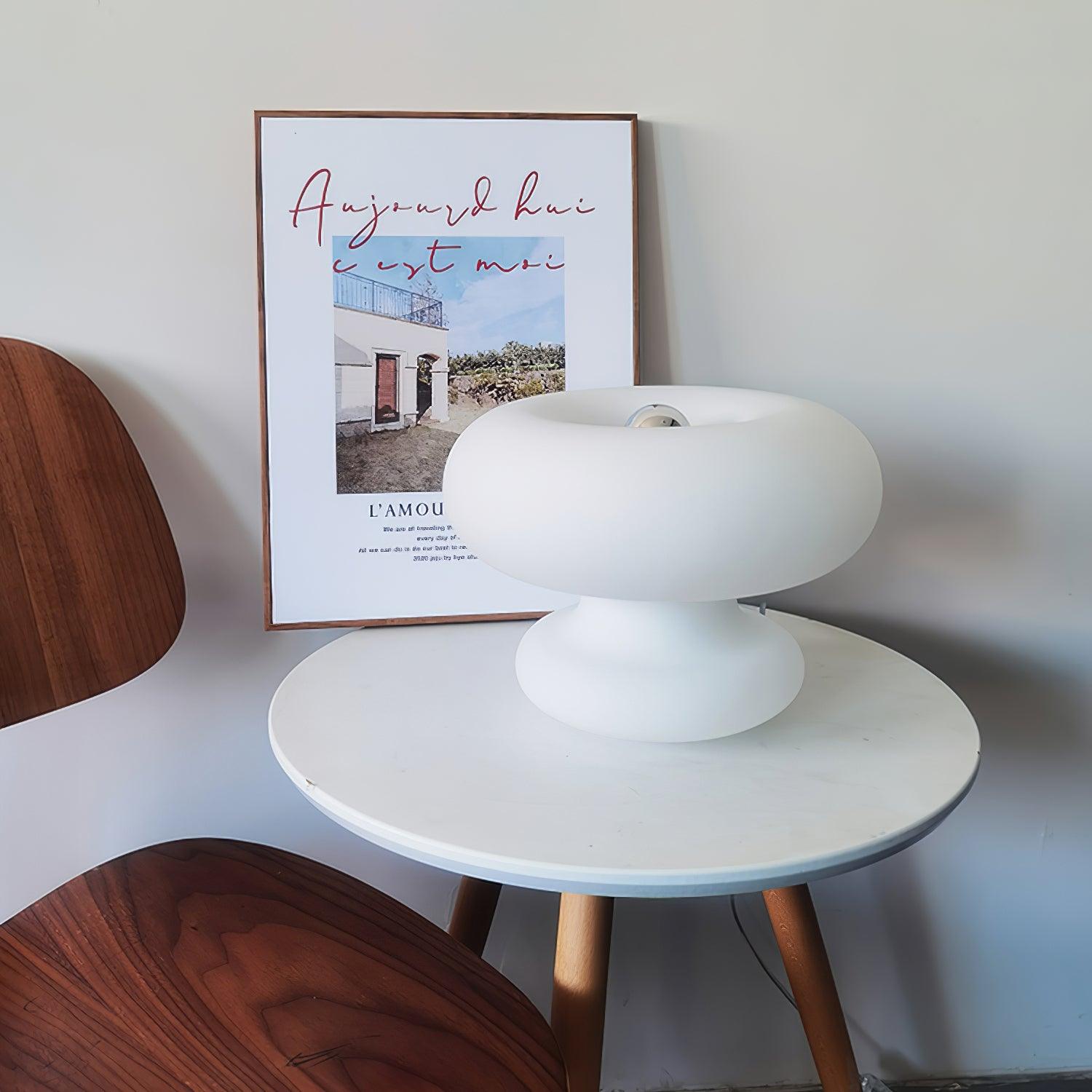 Modern Donut Table Lamp - Stylish & Decorative LED Night Light for Bedroom, Living Room, or Office - Perfect for Reading, Relaxing & Creating Cozy Ambiance