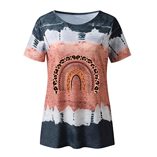 Women's Summer Casual Loose Fit Tunic T-Shirt - Sexy O-Neck Short Sleeve Comfortable Blouse Top for Ladies (Black, Size L) | Perfect for Beach Outings, Vacation Wear & Everyday Summer Fashion
