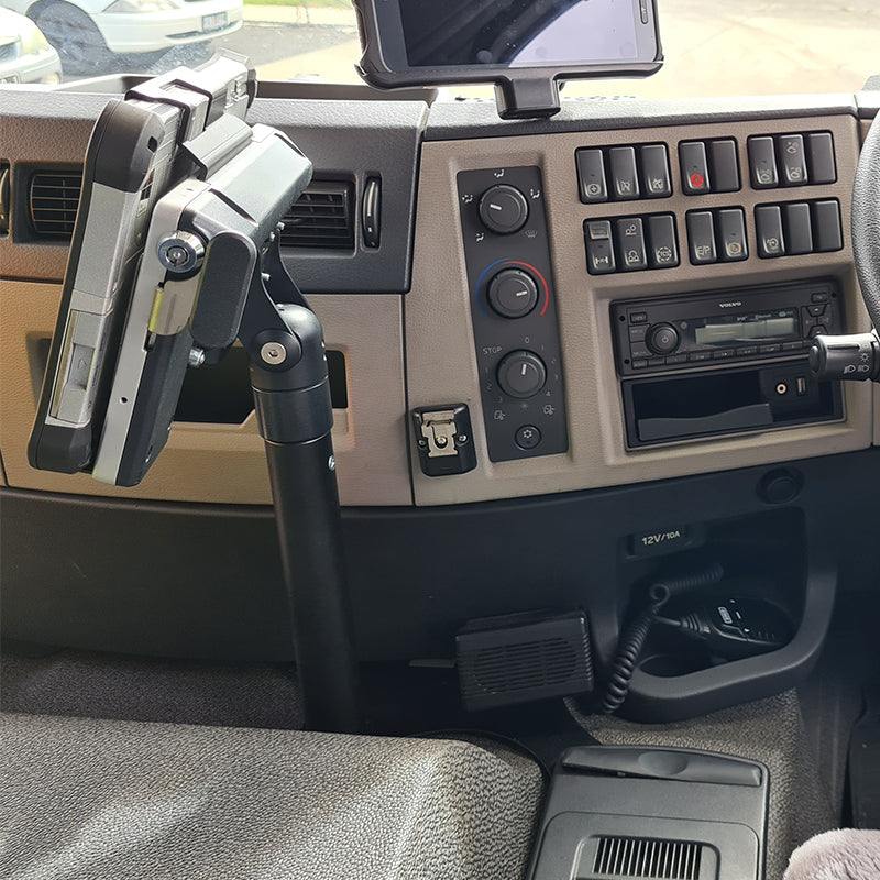 Industrial Evolution InDash Mount for Volvo FE (2006+) LHD - Secure Dashboard Phone Holder for Truck Drivers | Perfect for Navigation & Hands-Free Calling